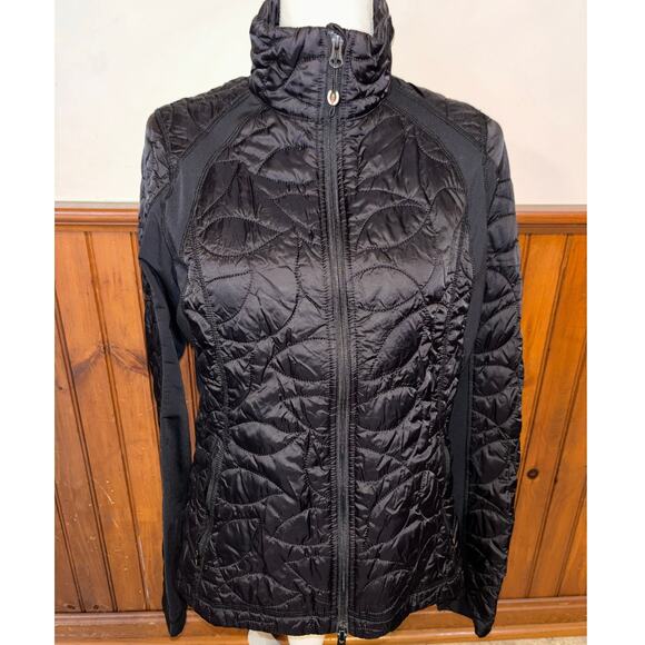 Kerrits Womens Black Quilted Full Zip Lightweight Equestrian Riding Jacket Large - Picture 1 of 9